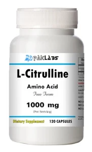 L-Citrulline Amino Acid 120 Capsules Cardiovascular Health 1000mg High Potency - Picture 1 of 3