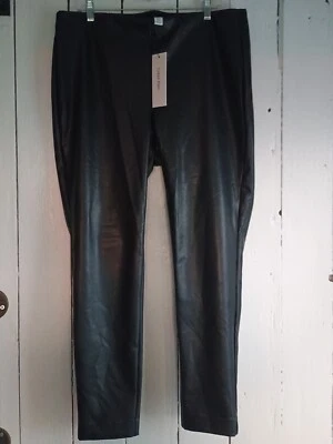 Vintage Calvin Klein Faux Leather Pants Size Extra Large - Image 1 of 4