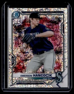 2021 BOWMAN CHROME SPECKLE /299 EMERSON HANCOCK MARINERS - Picture 1 of 1
