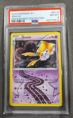 POKEMON CARD JIRACHI HOLO RADIANT COLLECTION RC13 XY GENERATIONS GRADED PSA 8 - Image 1 of 3