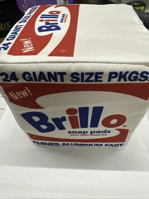 kidrobot Andy Warhol Brillo Soap Pads Box Medium Plush 5" Collectible with Tag - Image 1 of 4
