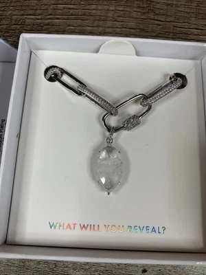 Bomb Party Necklace MH Hold On To Hope NK95360 Clear To Green Tourmaline - Image 1 of 4