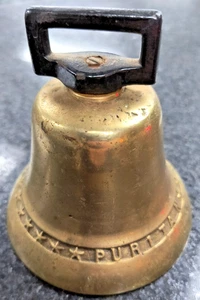 Vintage 1942 Brass Puritan Bell Fair Shape Sounds Great Works - Picture 1 of 4