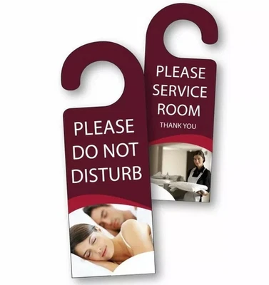 Do Not Disturb Hanging Door Sign Hotel Guest House B & B Notice Choose Quantity - Image 1 of 3