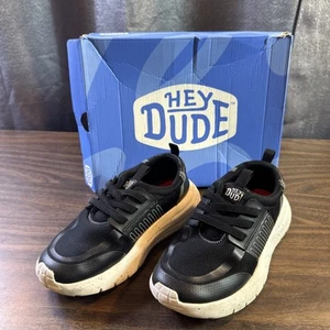 Hey Dude Kids Sirocco Play Y Varsity Black Size J3 Youth - Picture 1 of 15