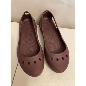 Crocs scarpe mary janes slip on marrone marrone donna taglia 7 - Foto 1 di 7