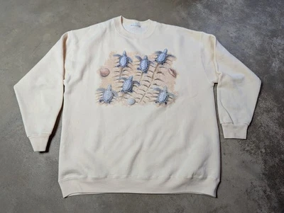 Sudadera Vintage Sea Turtle Nature Beach Cuello Redondo (Ver Medidas) Foto 1 de 4