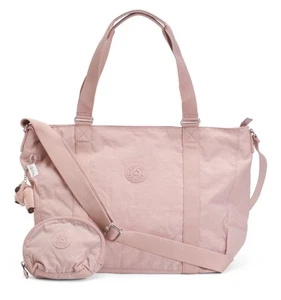 NWT KIPLING KI9381 ADARA M DUO ILLUMINATING PINK DUFFEL TRAVEL GYM WEEKEND BAG - Picture 1 of 5