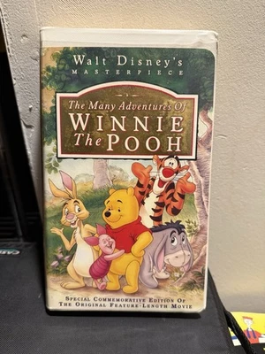 Many Adventures Of Winnie The Pooh Masterpiece Collection VHS Clamshell #7074 Foto 1 de 4