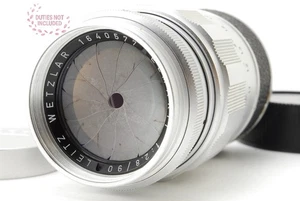 [MINT]Leica Leitz Elmarit M 90mm f/2.8 E39 Lens Silver Germany From JAPAN - Picture 1 of 16