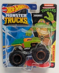 HOT WHEELS DIECAST MONSTER TRUCKS - Teenage Mutant Ninja Turtles - Michaelangelo - Picture 1 of 3