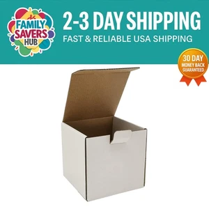 Effortless Assembly 50 Pack 4x4'' Mailers - Lightweight Cardboard Boxes - Picture 1 of 9