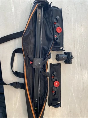 Konova K2 Camera Slider Dolly 80cm K2-C3-80 With Case & GIOOOS MH 621 & MH7001 - Image 1 of 4