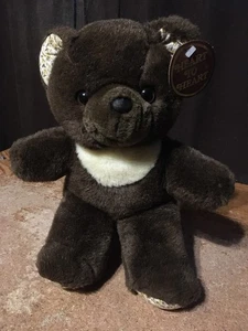 CHOSUN HEART TO HEART BEAR 11" DARK BROWN TEDDY BEAR / WRONGWAY052 - Picture 1 of 9