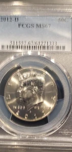 Stunner!!! 2012-D PCGS MS67 Kennedy Half Dollar - Picture 1 of 2