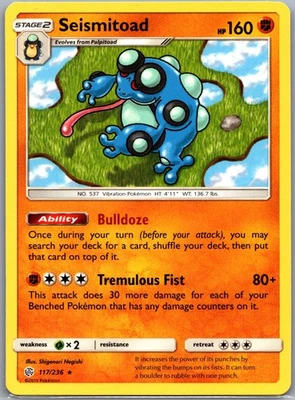 Seismitoad, SM - Cosmic Eclipse, 117/236, Rare - Image 1 of 2