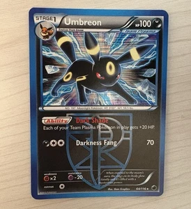Pokemon TCG Umbreon Plasma Freeze 64/116 Holo Rare - Picture 1 of 9