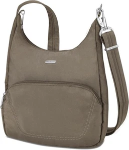 Travelon Anti-Theft Classic Essential Messenger Bag, Black Nutmeg - Picture 1 of 7