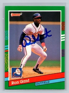 Donruss #507 Ron Gant 1991 con tarjeta automática MLB Atlanta Braves - Imagen 1 de 2