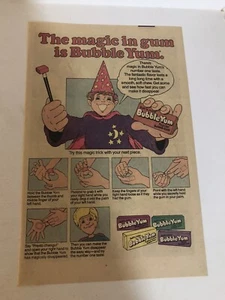 Bubble Yum Bubble Gum 1985 anuncio impreso vintage pa20 - Imagen 1 de 2