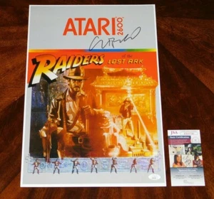 RARO PÓSTER FIRMADO POR EL FUNDADOR DE NOLAN BUSHNELL ATARI 12X18 INDIANA JONES RAIDERS ¡CERTIFICADO DE AUTENTICIDAD! - Imagen 1 de 2