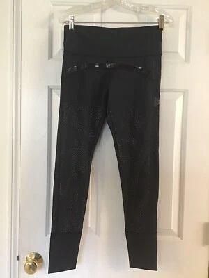 Adidas Stella Mccartney Leggings Size M Perforated Black Exercise Pants - Image 1 of 4