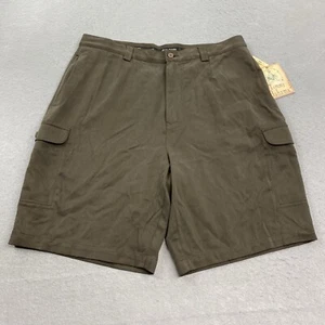 Tommy Bahama Shorts Mens 36 Brown Cargo Silk Blend Outdoors Hiking - Picture 1 of 12