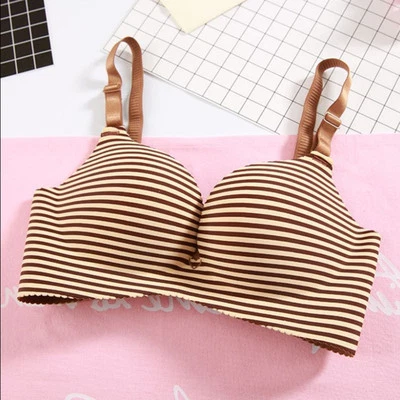 Sujetador sin costuras inalámbrico sujetador push up acolchado suave sujetador lencería sexy sujetador Foto 1 de 4