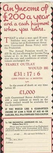 The PRUDENTIAL ASSURANCE CO. LTD. Advert Notes of Books to Read Book Mark 46775 - Picture 1 of 2