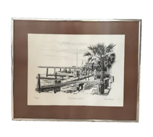 Norman Rangere 1st Edition 1976 Print Old Ventura Marina Signed #221/500 - Bild 1 von 13