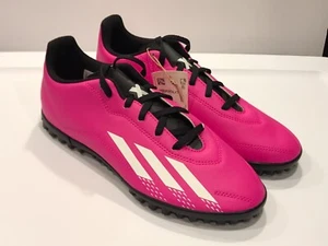 ADIDAS X SPEEDPORTAL.4 TF- YOUTH SZ 5.5 - TURF SOCCER SHOES - GZ2446 - PINK NEW - Picture 1 of 8