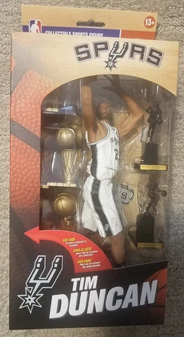 🔥Mcfarlane NBA Series 26 Tim Duncan Figure NBA Trophy Case Finals #1918/6000 Cover