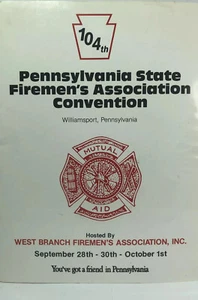 1983 104th Annual Convention Firemen's Association Program - Williamsport PA. - Picture 1 of 7