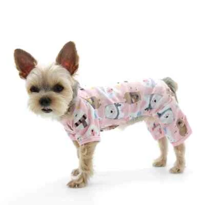 New Dogo Polar Bear Dog Pajamas Pink Size M - Image 1 of 4