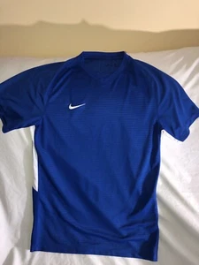 Nike Mens Small Dri Fit Royal Blue Athletic Shirt - Picture 1 of 4
