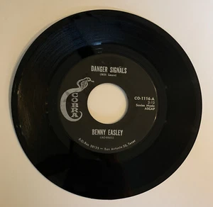 Benny Easley - "Danger Signals" / "Municipal Auditorium" (Cobra) Scarce TX Soul - Picture 1 of 5