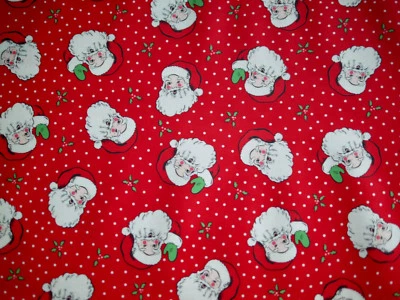 50 x 55 cm MODA laminierte Baumwolle, beschichteter Stoff, Weihnachtsmann - Bild 1 von 4