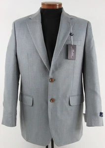 Men's RALPH LAUREN Light Blue Silk Wool Jacket Blazer 40L 40 Long NWT NEW - Picture 1 of 5