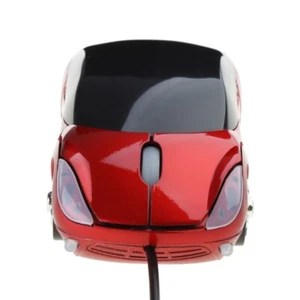 1000DPI Mini Car shape USB optical wired innovative 2 headlights mouse for PC - Picture 1 of 23