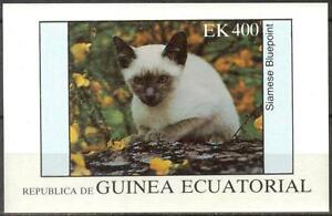 Equatorial Guinea #MiBlF MNH S/S 1977 Siamese Bluepoint Cat [Cinderella]