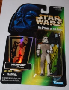 Sandtrooper-Star Wars Power of the Force-Green Card-MOC - Picture 1 of 2