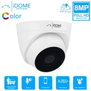 Cámara de Seguridad para el Hogar IDOME CCTV POE IP con MICRÓFONO 6MM 4K 8MP Visión Nocturna IP67 - Imagen 1 de 6