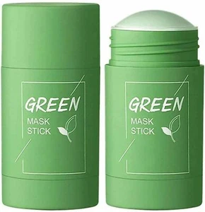 Green Tea Mask Stick Facial Cleanse Acne Blackhead Control Deep Clean 40ml - Picture 1 of 7
