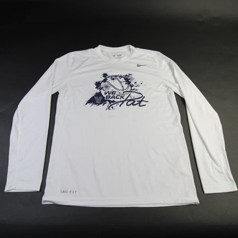 Villanova Wildcats Nike Dri-Fit Long Sleeve Shirt Men's White Used Cover