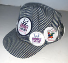 Broner Train Conductor Hat  1993 Pufferbilly Days - w 10 collector buttons 90&#39;s