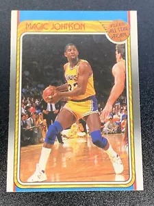 Magic Johnson 1988-89 Fleer Basketball All-Star Team #123 ~ Los Angeles Lakers - Imagen 1 de 2