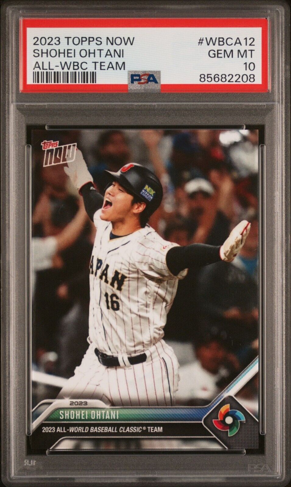 PSA 10 Shohei Ohtani 2023 Topps NOW All World Baseball Classic Team #WBCA12