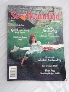 Martha Pullen Sew Beautiful Magazine Back to School 1994 Patterns Inc Heirloom - Imagen 1 de 1