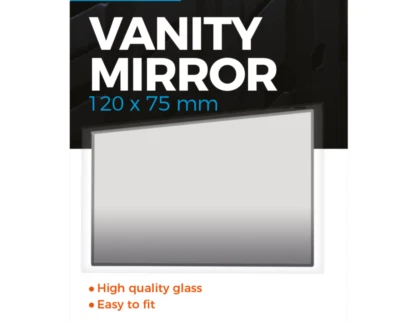 Stick On Self Adhesive Car Sun Visor Glass Mirror - Make Up Mirror - Image 1 of 4