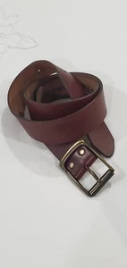Orvis Sporting & Fishing Top Grain Braun Leder Herren Gürtel Messingschnalle Gr. 38 - Bild 1 von 14